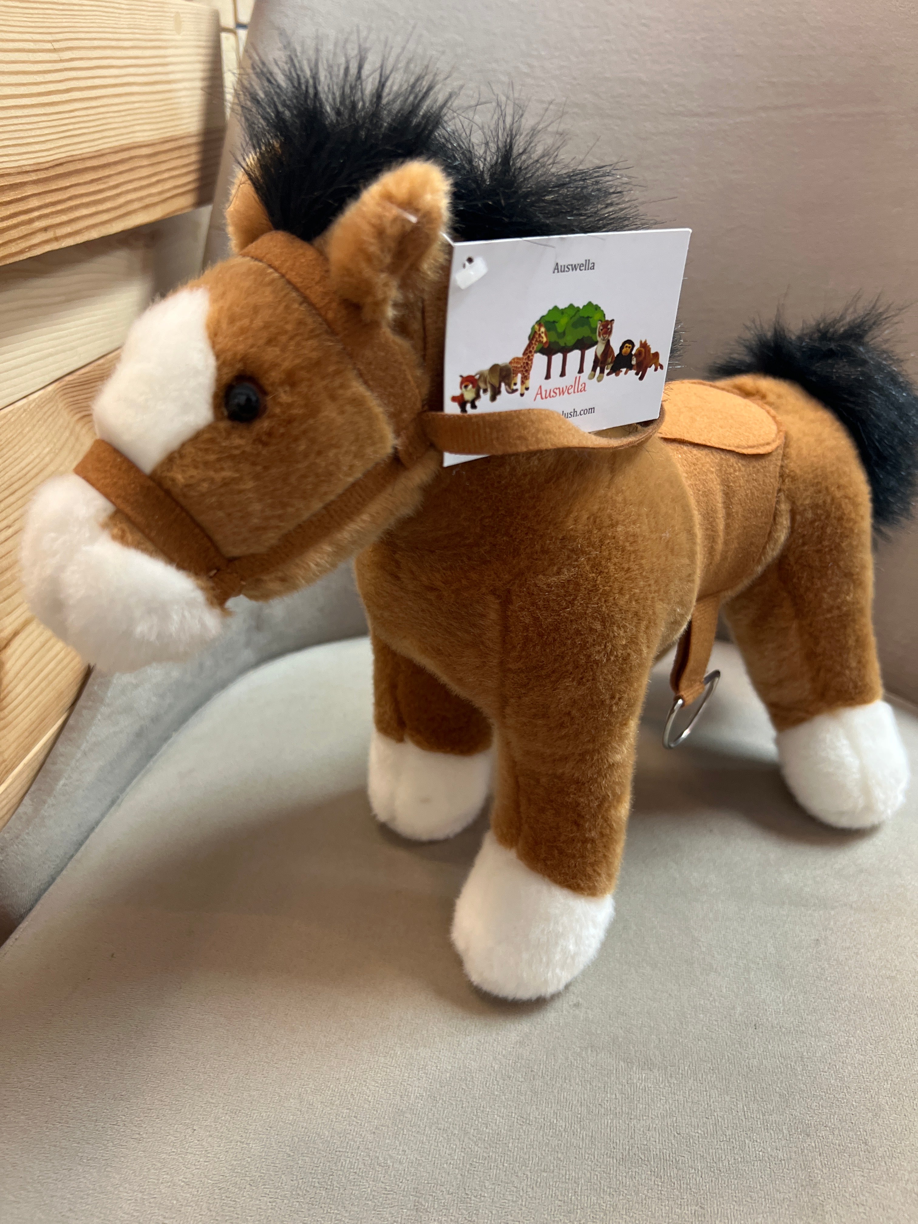 Copper Golden Brown Plush Horse /Pony 12”