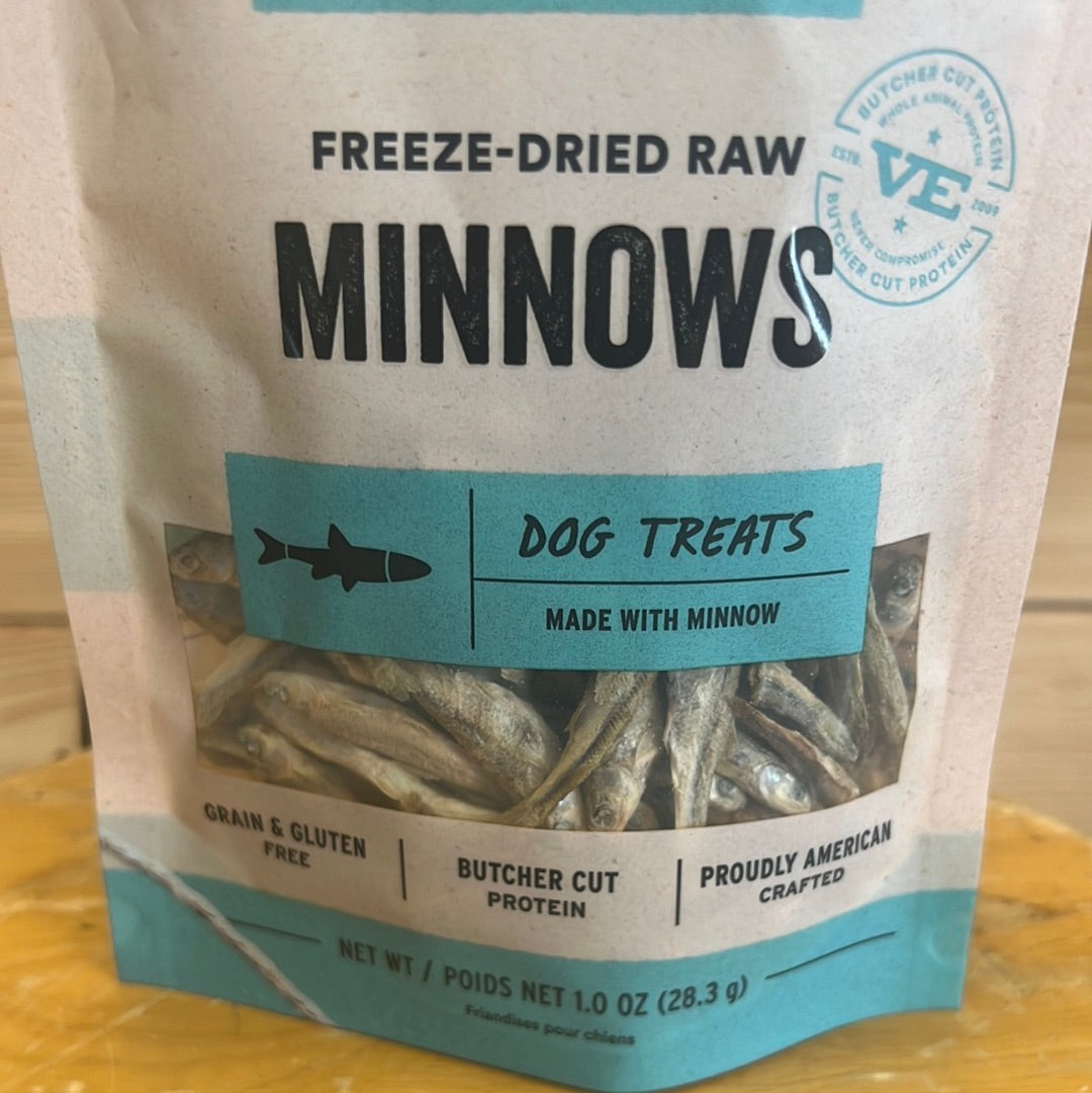 Vital Essentials Freeze Dried Raw Minnows Cat / Dog Treat 1.0 oz a