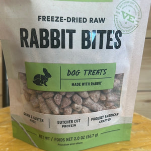 Vital Essentials Freeze Dried Rabbit Bites 2 Oz Dog Treats