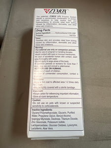 Zymox Topical Cream for all Pets Skin Support with Hydrocortisone 1 oz