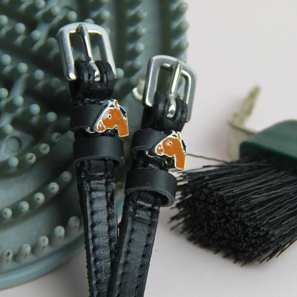 MaryJane Leather Spur Straps