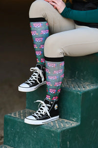 Dreamers & Schemers Boot Socks for Awesome Equestrians Kids/Adults