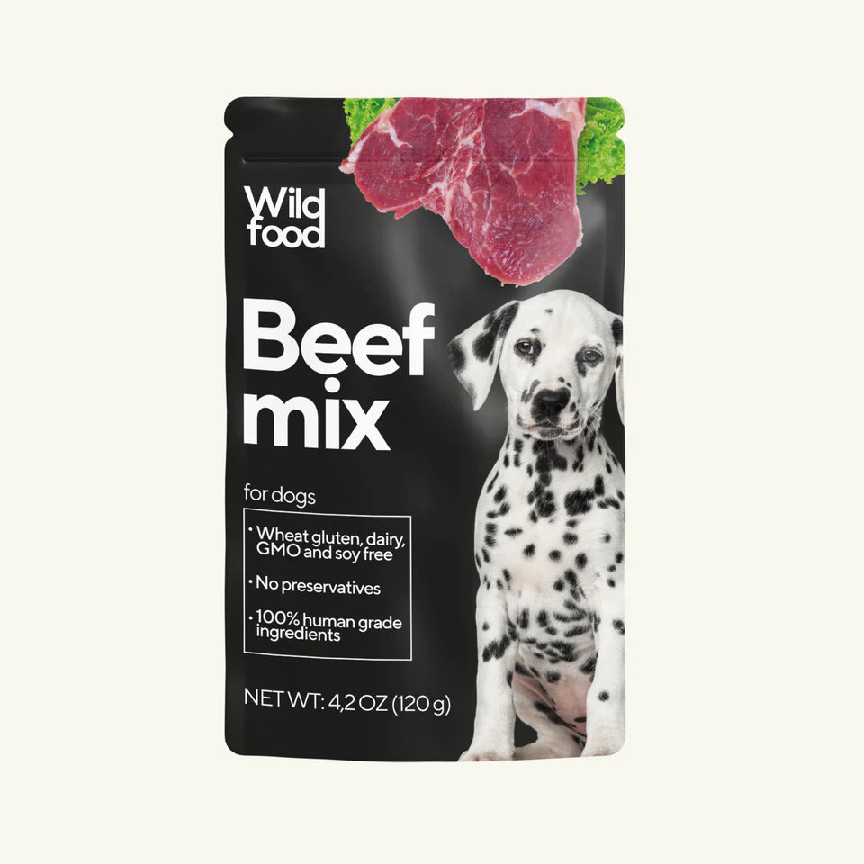 Wild Food for Pets Raw Formula Beef Mix for Dogs