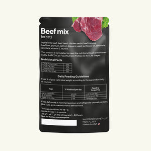 Wild Food For Pets Beef Mix for Cats Raw Formula 4.20 oz