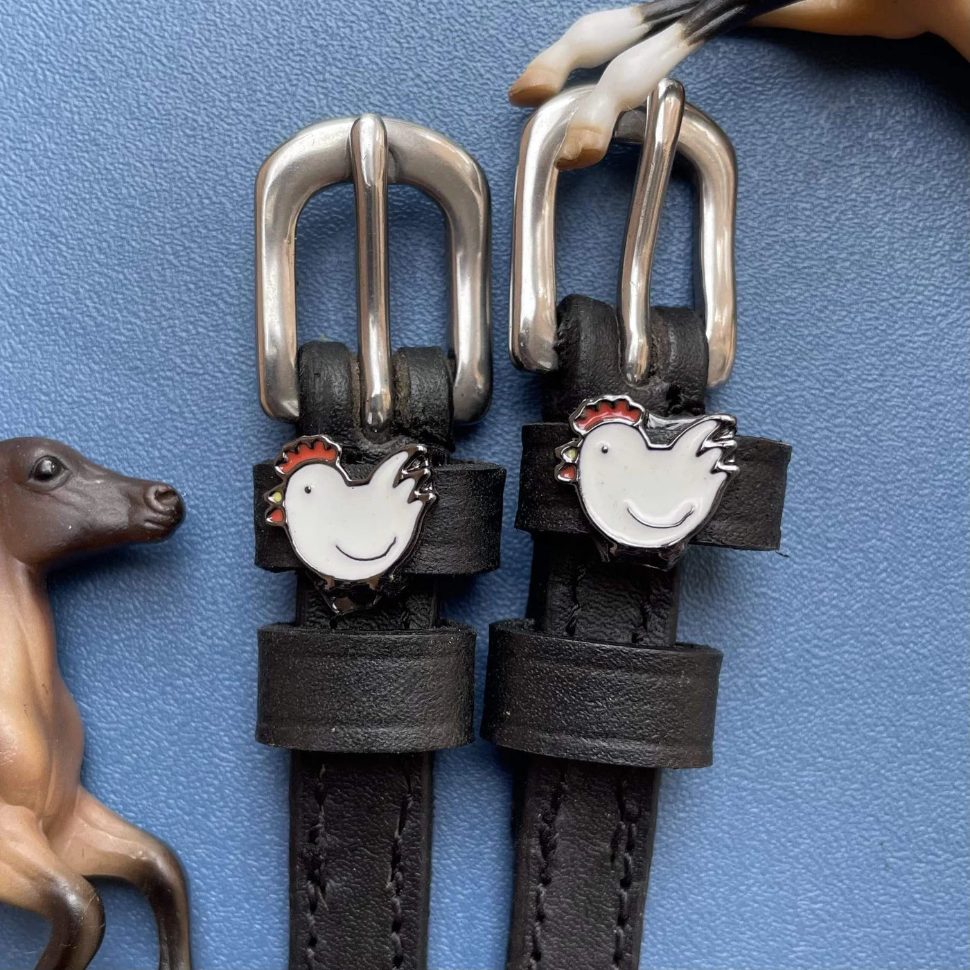 MaryJane Leather Spur Straps
