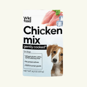 Wild Food For Pets Gently Cooked Chicken Mix Food for Dogs 4.2 oz