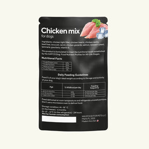 Wild Food For Pets Raw Chicken Mix Formula for Dogs 4.2 oz