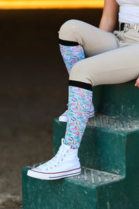 Dreamers & Schemers Boot Socks for Awesome Equestrians Kids/Adults