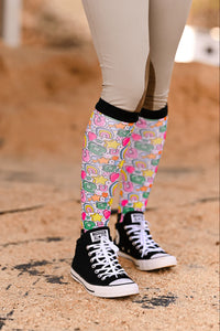 Dreamers & Schemers Boot Socks for Awesome Equestrians Kids/Adults