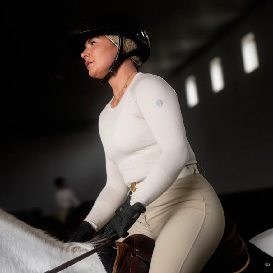 TKEQ - The "KENNEDY" Seamless Long Sleeve Horseback Riding Shirt