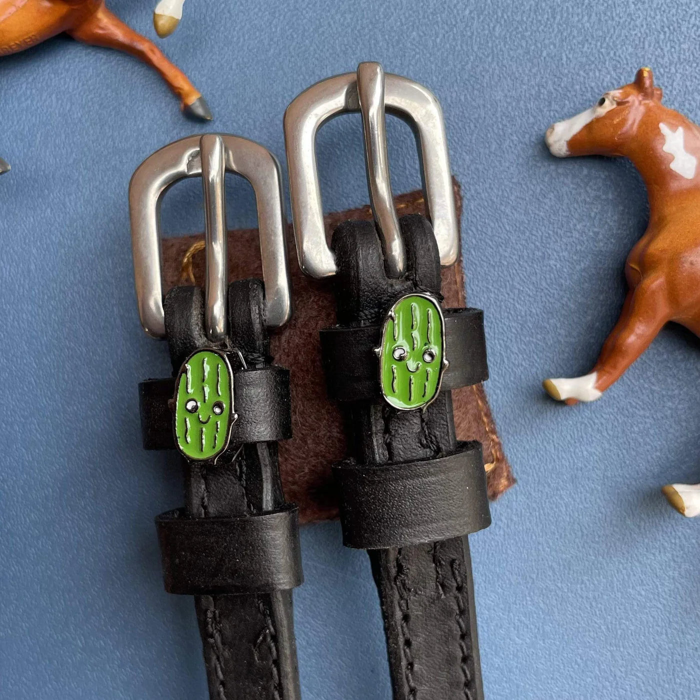MaryJane Leather Spur Straps