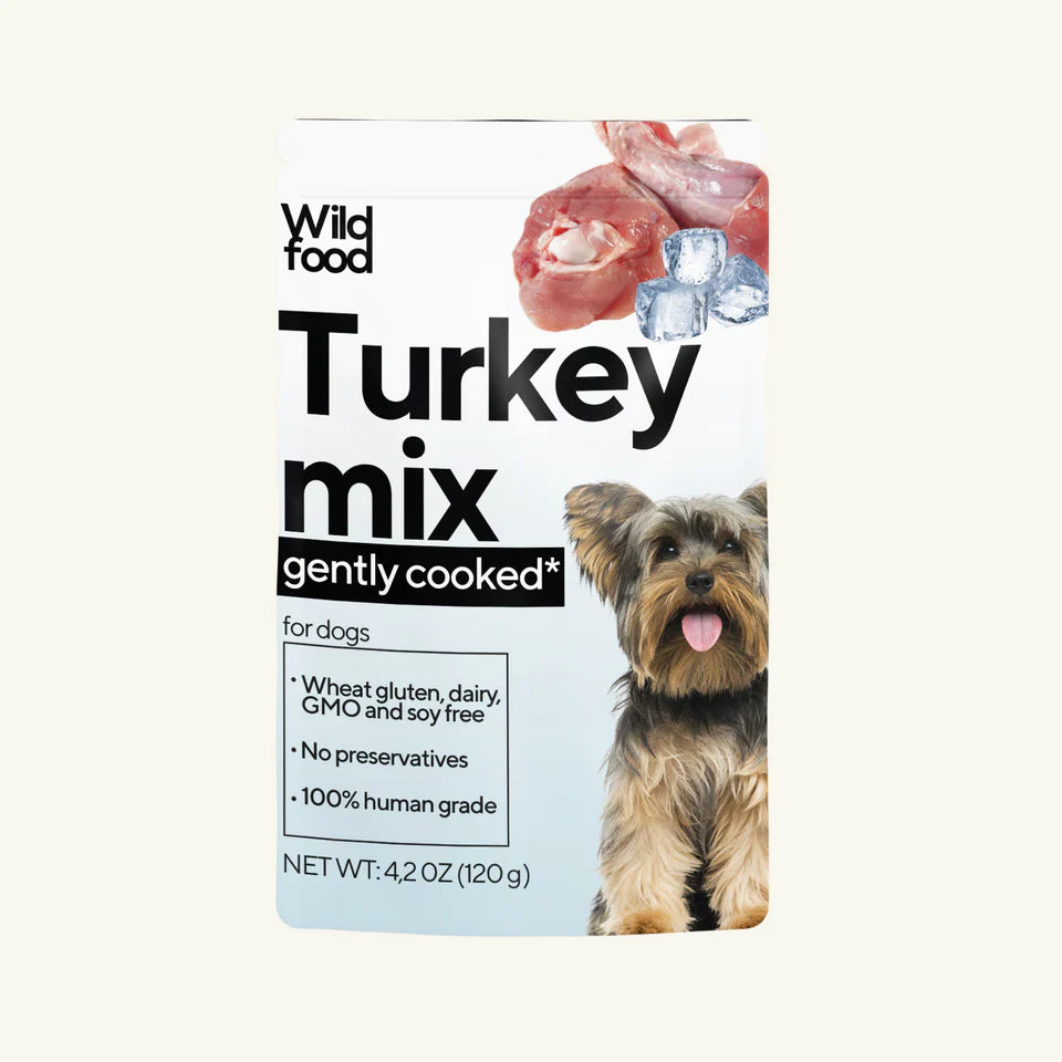 Wild Food for Pets Gently Cooked Food For Dogs Turkey 4.2 oz