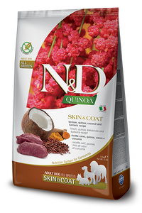 N&D Quinoa Venison Skin and Coat Dog Kibble 15.4 lb
