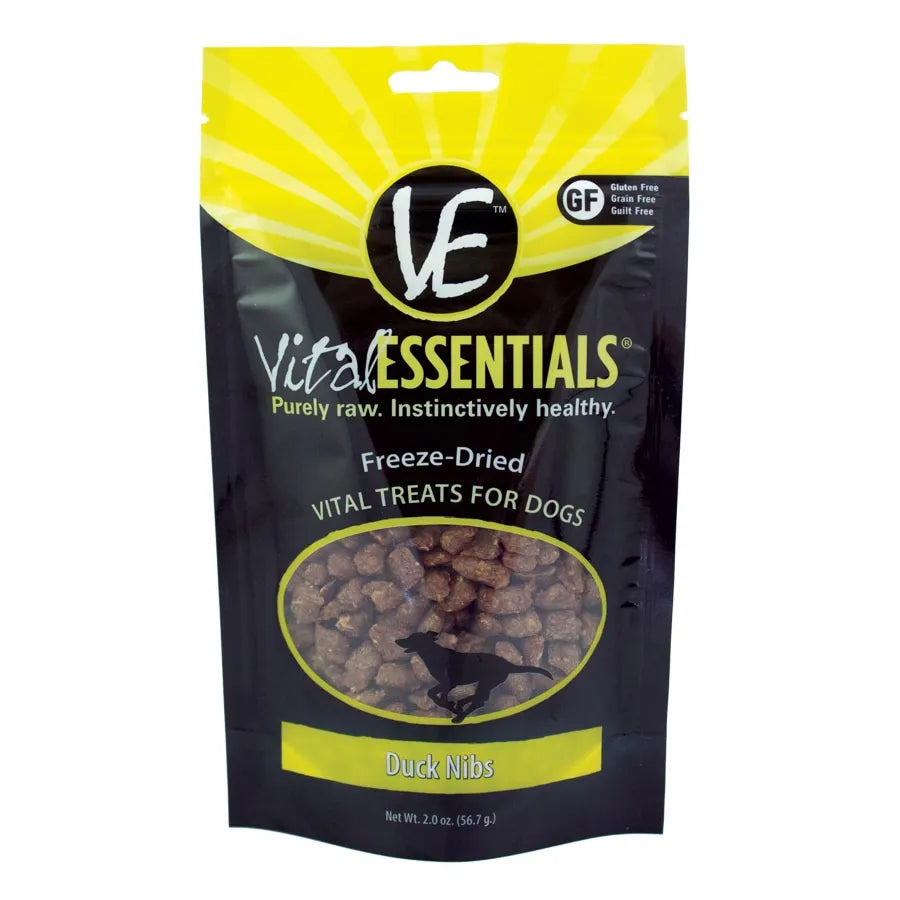 Vital Essentials Freeze-Dried Duck Nibs Dog Treats Dog Treats