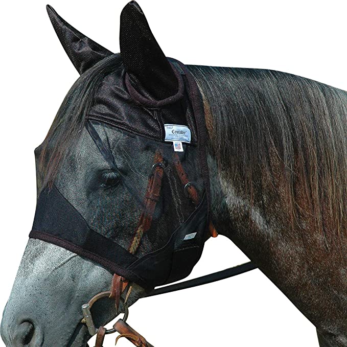 Cashel Quiet Ride Horse Fly Mask, Standard with Ears