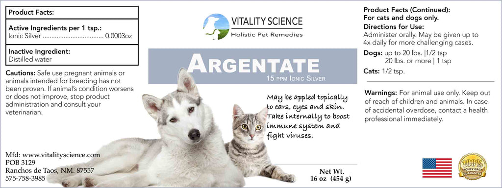 Vitality Science Argenate Ionic Silver fro Dogs
