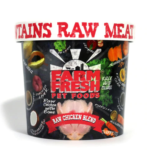 Farm Fresh Pet Foods Raw Chicken Blend Canine IN STORE or LOCAL DELIVERY