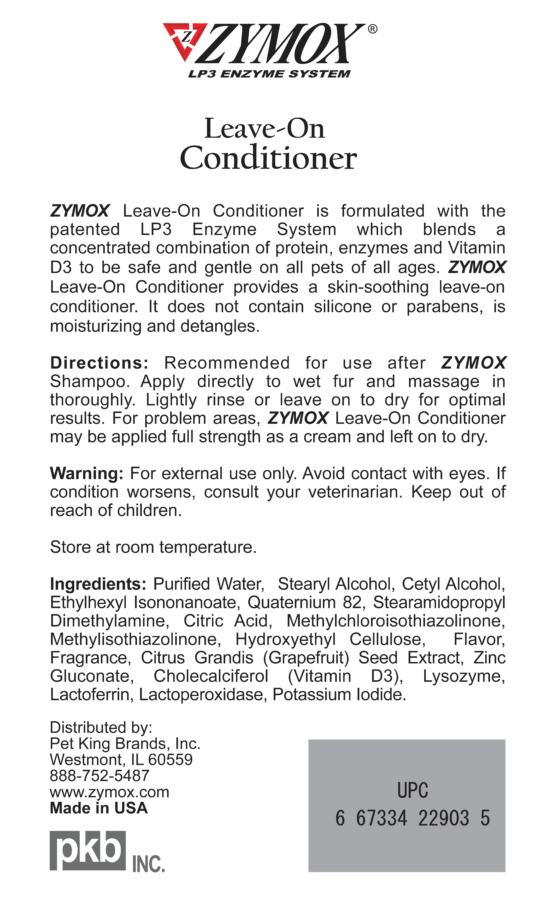 ZYMOX Leave-On Conditioner, Authentic Product Made in the USA
