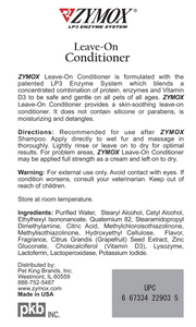 ZYMOX Leave-On Conditioner, Authentic Product Made in the USA
