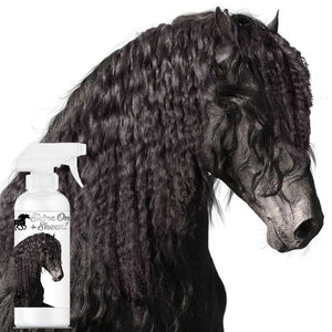 The Blissful Horses Shine-On+Sheen De-Tangler, Conditioner & Coat Polish 8 oz