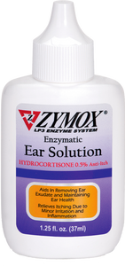 Zymox Ear Solution 1.25 Oz With Hydrocortisone