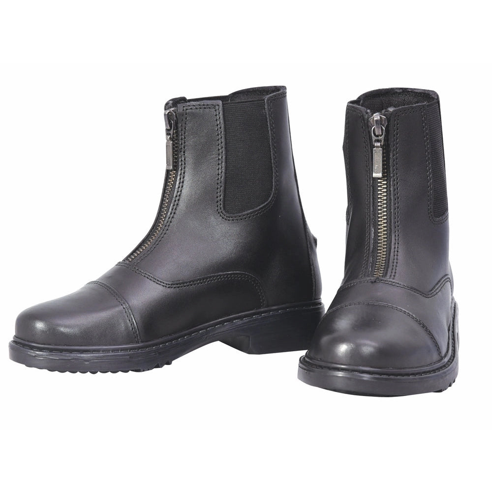 TuffRider Children's Perfect Front Zip Paddock Boots Black Delray Beach Boca Raton