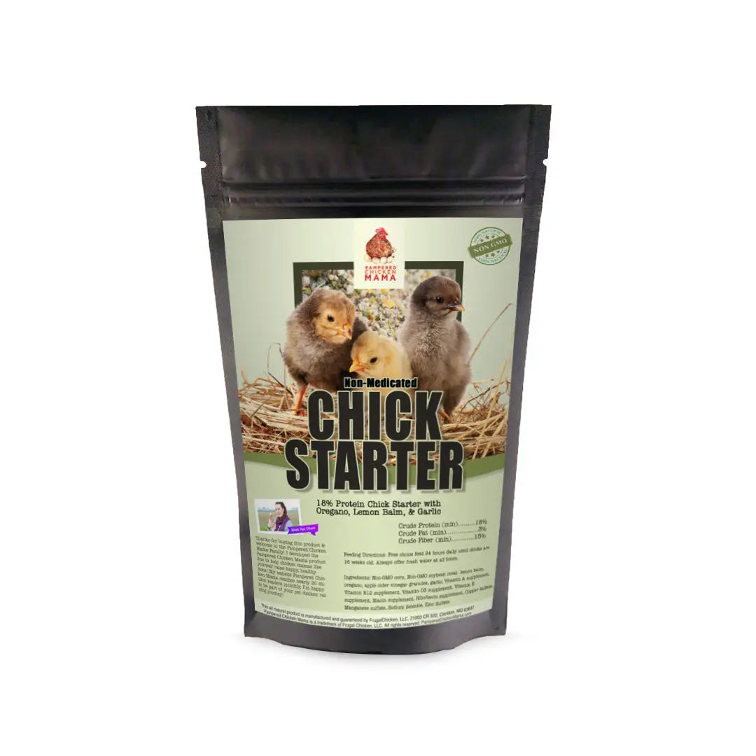 Herbal Non-GMO Chick Starter & Grower Feed With Oregano & Garlic For Baby Chicks