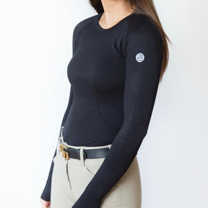 TKEQ - The "KENNEDY" Seamless Long Sleeve Riding Shirt Boca Delray Wellington