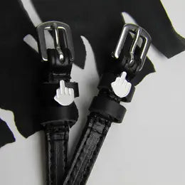 MaryJane Leather Spur Straps