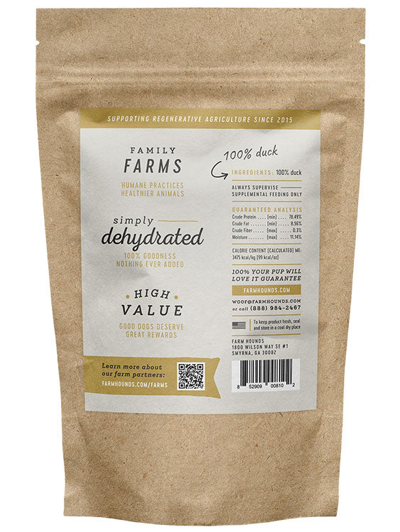 Farm Hounds Duck Jerky 3.5 Oz