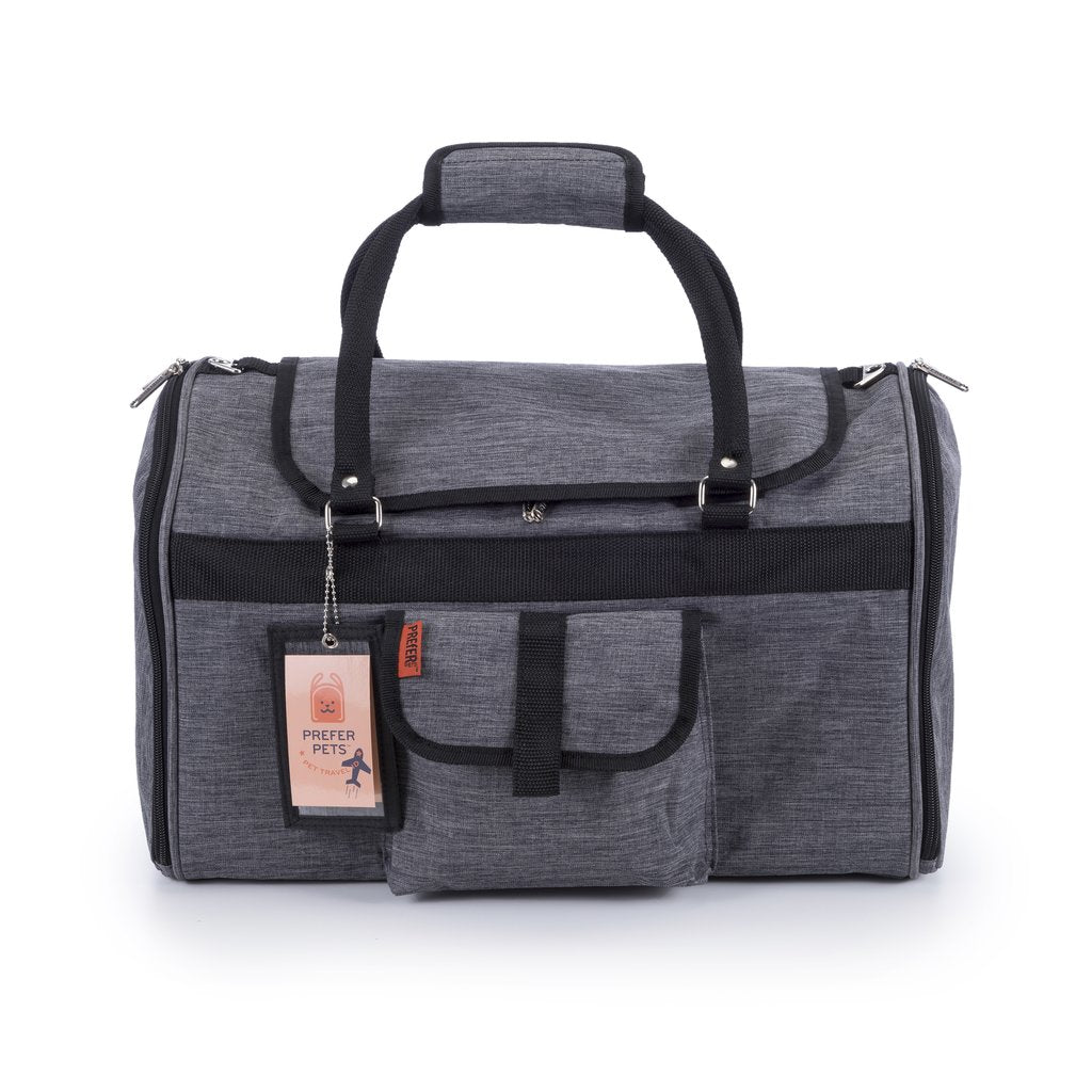 Hideaway Duffel Bag for Dogs - Heather Grey XL