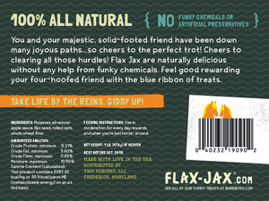 Flax Jax Horse Treats by Bare Bites 12 oz