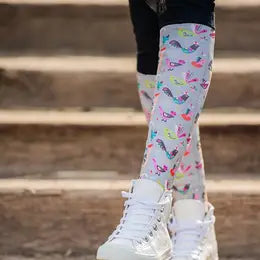 Dreamers & Schemers Boot Socks for Awesome Equestrians Kids/Adults