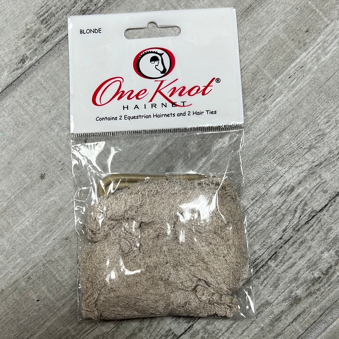 One Knot Hairnet For Helmets Horse Shows