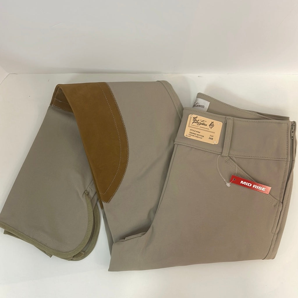 The Tailored Sportsman Ladies Trophy Hunter Mid Rise Side Zipper #1964 TAN  tailorsportsman bridges