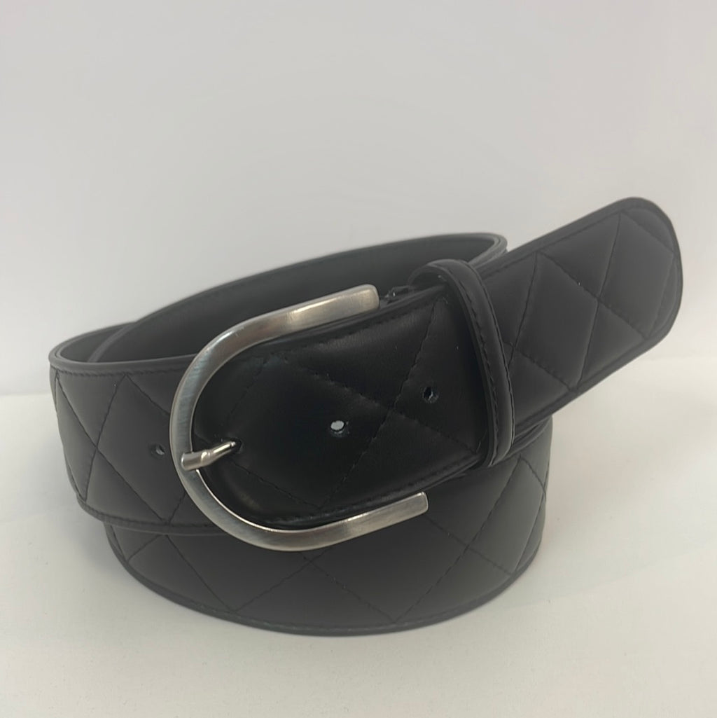 The Tailored Sportsman Quilted C Belt Made in Italy Delray Boca