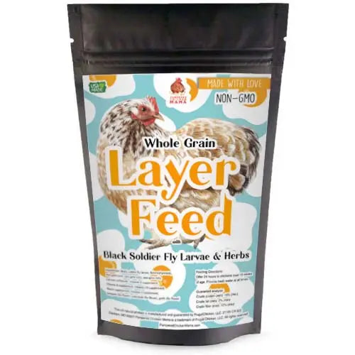 Dahlia Pets 10 lb Premium Layer Chicken Feed With Black Soldier Fly Larvae, Fishmeal, & Herbs {Soy Free + High Protein} Boca Delray Wellington