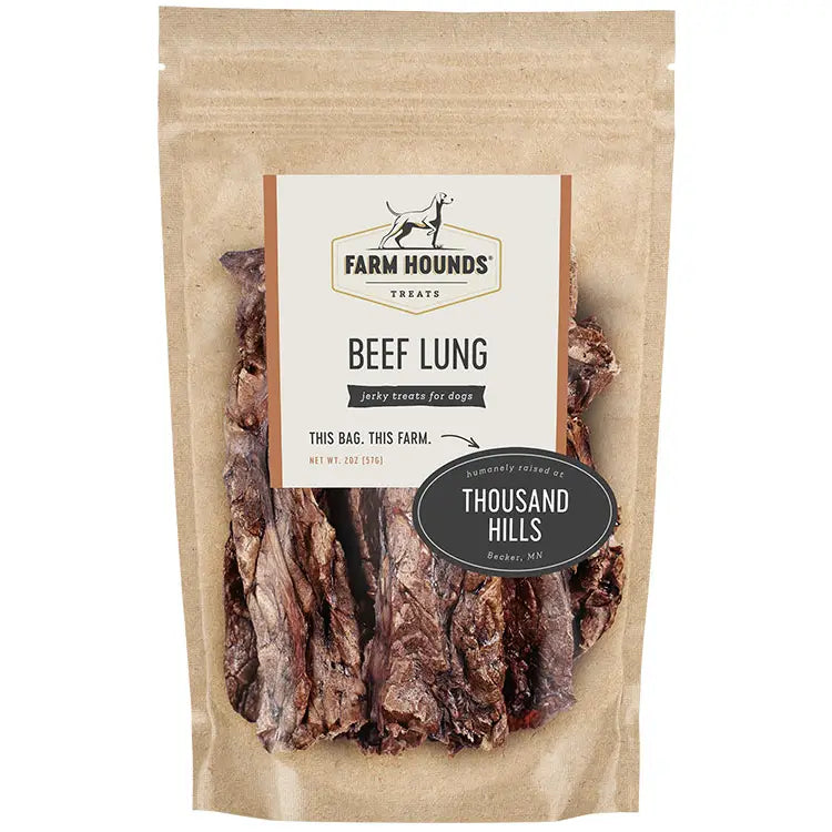 Farm Hounds Beef Lung Treats for Dogs 2 oz Boca Delray