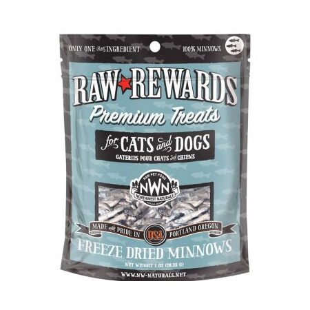 Northwest Naturals Freeze Dried Raw Rewards Minnows Cat/ Dog 1oz