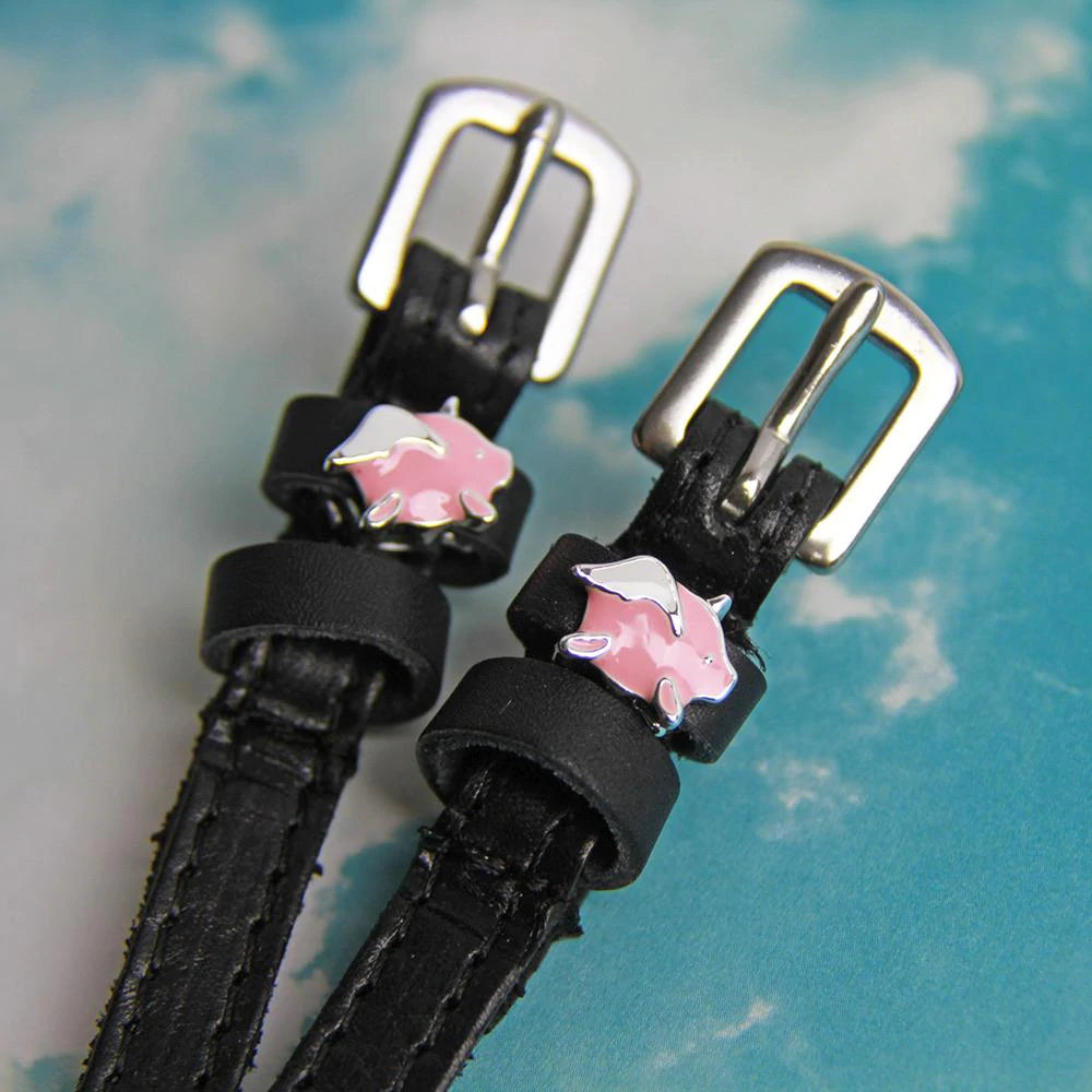 MaryJane Leather Spur Straps