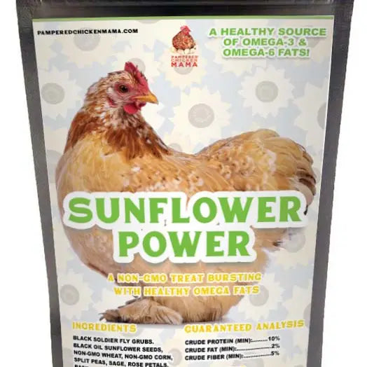 Dahlia Pets 4 lb Chicken Sunflower Power Textured Treat With Sunflower Seeds, BloomGrubs, Rose, Sage, Corn