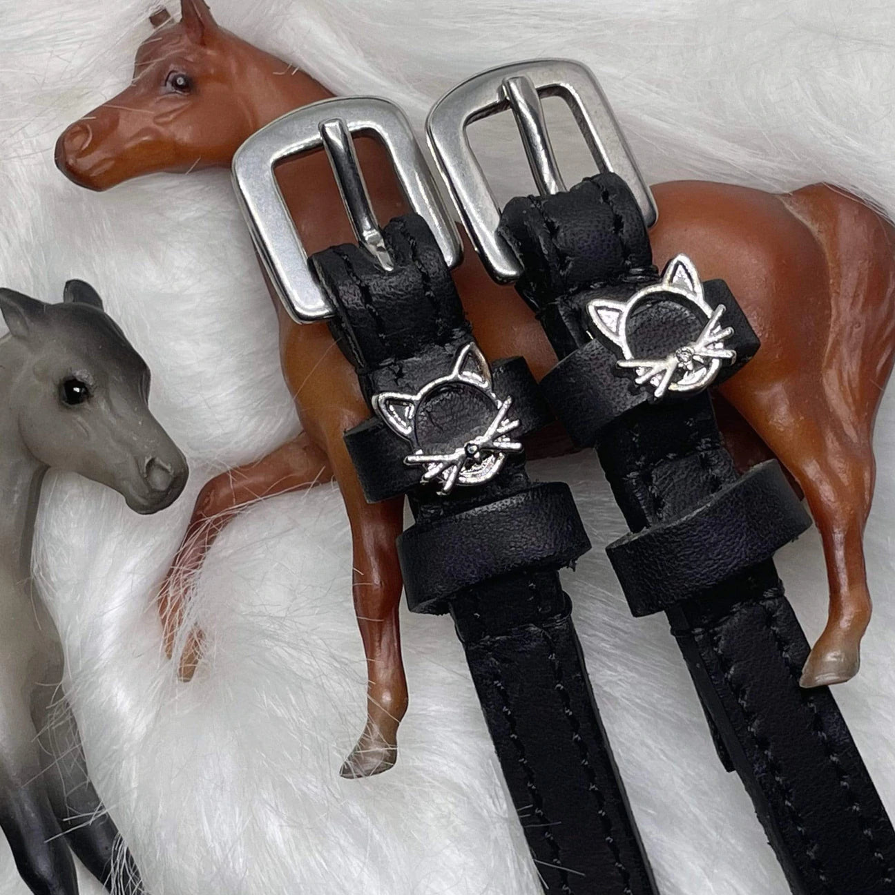 MaryJane Leather Spur Straps