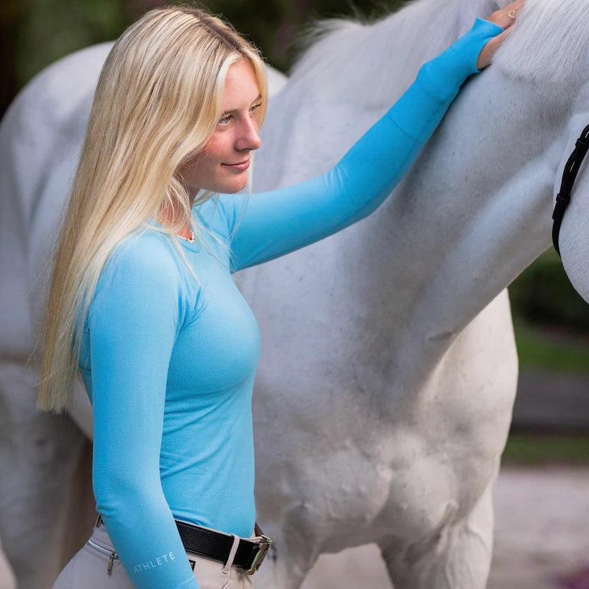 TKEQ Athletics The 'KENNEDY' Seamless 2.0 Long Sleeve Riding Shirt