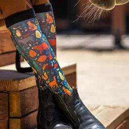 Dreamers & Schemers Boot Socks for Awesome Equestrians Kids/Adults