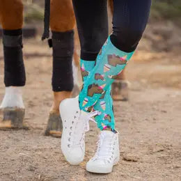 Dreamers & Schemers Boot Socks for Awesome Equestrians Kids/Adults