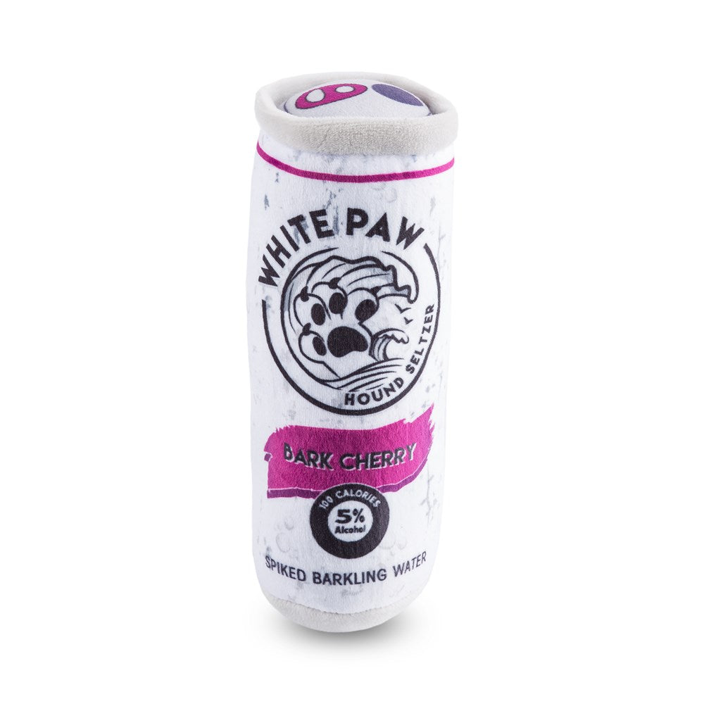 White Paws- Bark Cherry Plush Toy for Dogs white claw