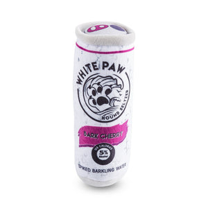 White Paws- Bark Cherry Plush Toy for Dogs white claw